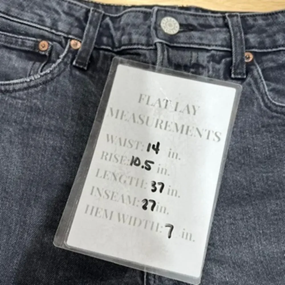 Trave Constance Road to Nowhere‎ Black Straight Leg Jeans Button Fly Women’s 28